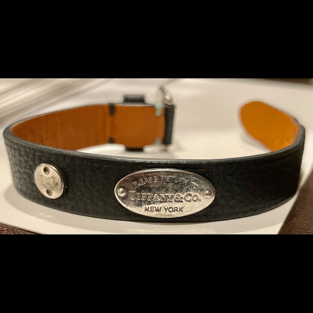 Authentic Tiffany & Co. Wrist Band Bracelet for SALE!  Genuine leather!